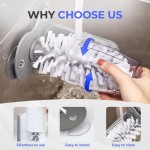 Double-Sided Cup Cleaner with Suction Base, Glass & Glass Washer for Sink, Kitchen & Bar Scrubber Brush (4)